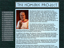 Tablet Screenshot of homericproject.com